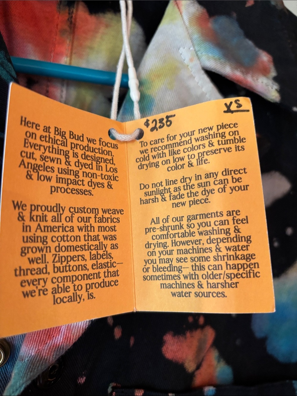 Big Bud Press Black/Tie-Dye Jumpsuit - Limited Edition - Picture 5 of 10